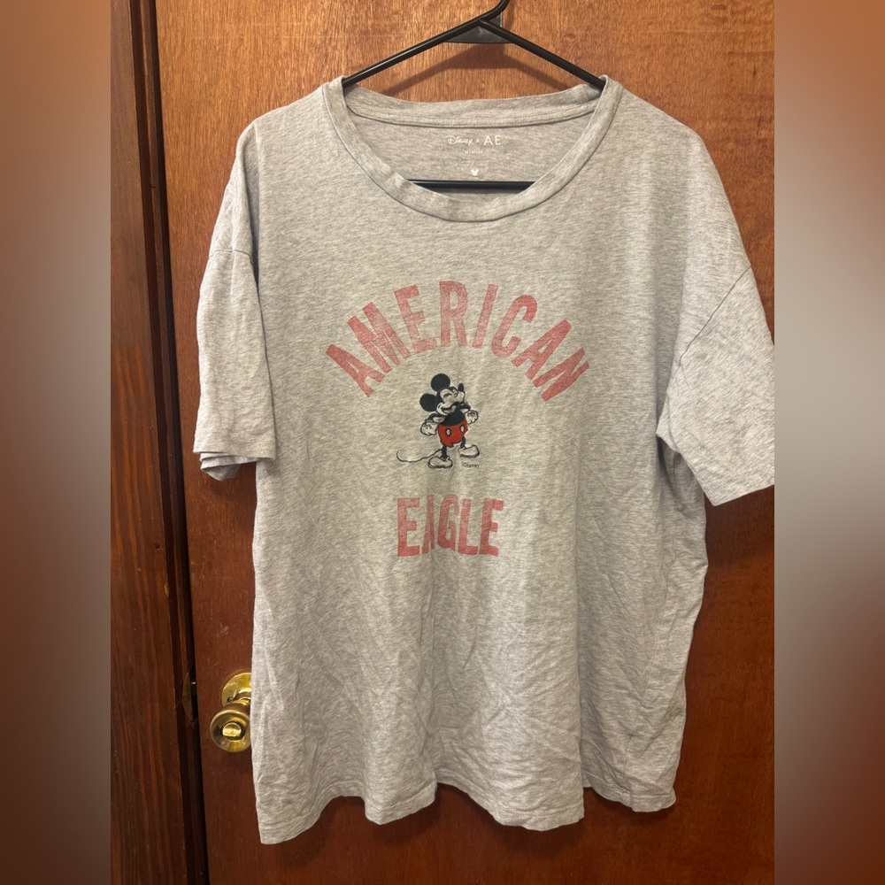 American Eagle Outfitters Gray Mickey Mouse Tee
